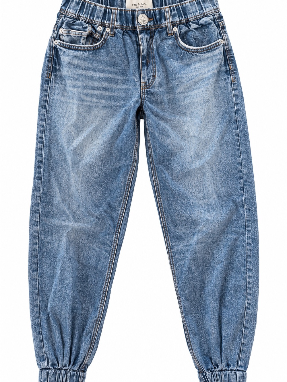 Rag & Bone Women's Miramar Distressed Denim Print Jogger Sweatpants S
